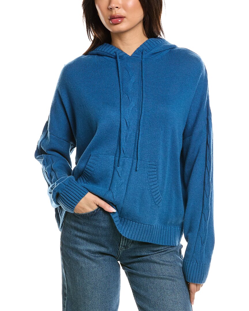 Brodie Cashmere Brodie Cashmere Lounge Cable Wool & Cashmere-Blend Hoodie