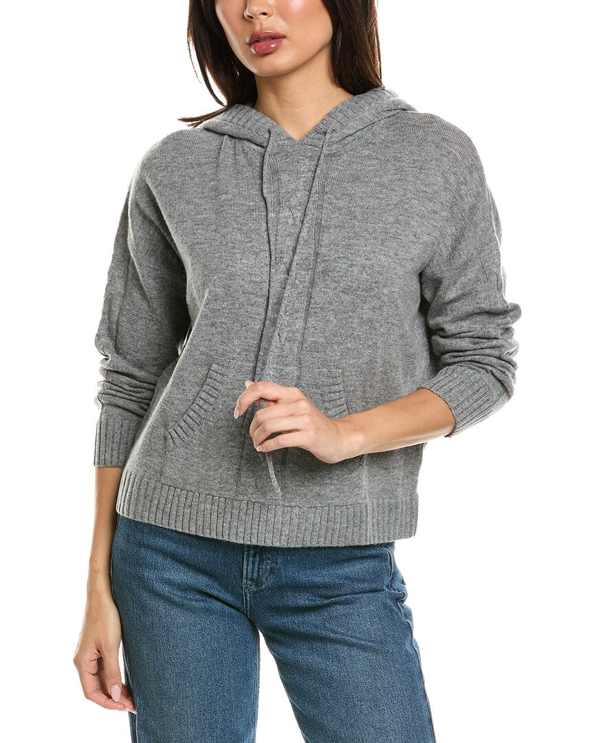 Brodie Cashmere Brodie Cashmere Lounge Cable Wool & Cashmere-Blend Hoodie
