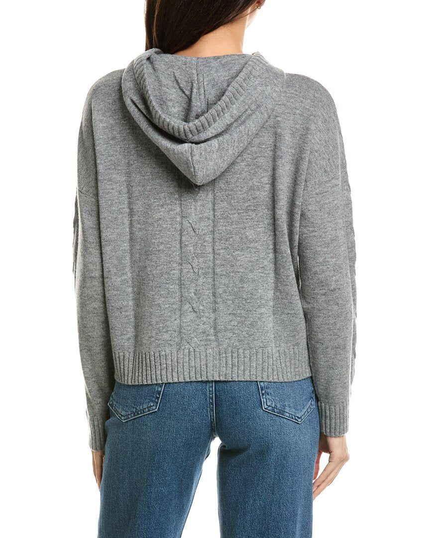 Brodie Cashmere Brodie Cashmere Lounge Cable Wool & Cashmere-Blend Hoodie