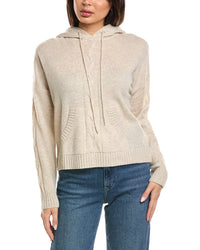 Brodie Cashmere Brodie Cashmere Lounge Cable Wool & Cashmere-Blend Hoodie