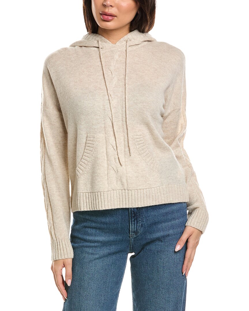 Brodie Cashmere Brodie Cashmere Lounge Cable Wool & Cashmere-Blend Hoodie