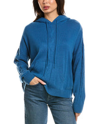Brodie Cashmere Brodie Cashmere Lounge Cable Wool & Cashmere-Blend Hoodie