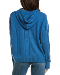 Brodie Cashmere Brodie Cashmere Lounge Cable Wool & Cashmere-Blend Hoodie