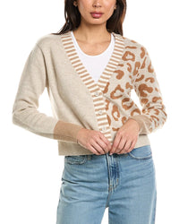 Brodie Cashmere Brodie Cashmere Mix Animal Wool & Cashmere-Blend Cardigan