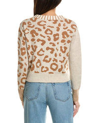 Brodie Cashmere Brodie Cashmere Mix Animal Wool & Cashmere-Blend Cardigan