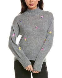 Brodie Cashmere Brodie Cashmere Multicolor Mini Skier Wool & Cashmere-Blend Sweater