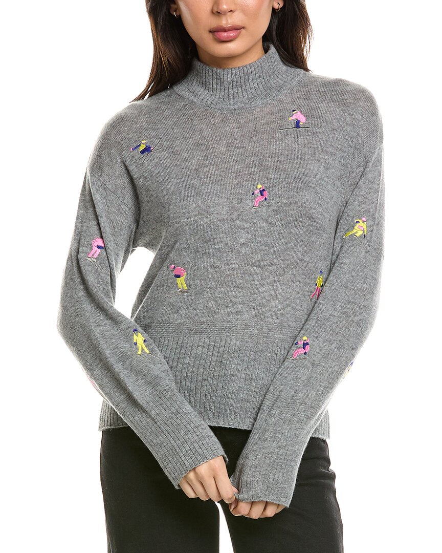 Brodie Cashmere Brodie Cashmere Multicolor Mini Skier Wool & Cashmere-Blend Sweater