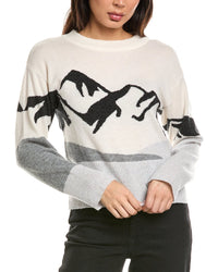 Brodie Cashmere Brodie Cashmere Mountain Crewneck Wool & Cashmere-Blend Sweater