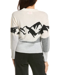 Brodie Cashmere Brodie Cashmere Mountain Crewneck Wool & Cashmere-Blend Sweater