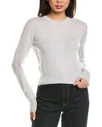 Brodie Cashmere Brodie Cashmere Little Pearl Crewneck Wool & Cashmere-Blend Sweater