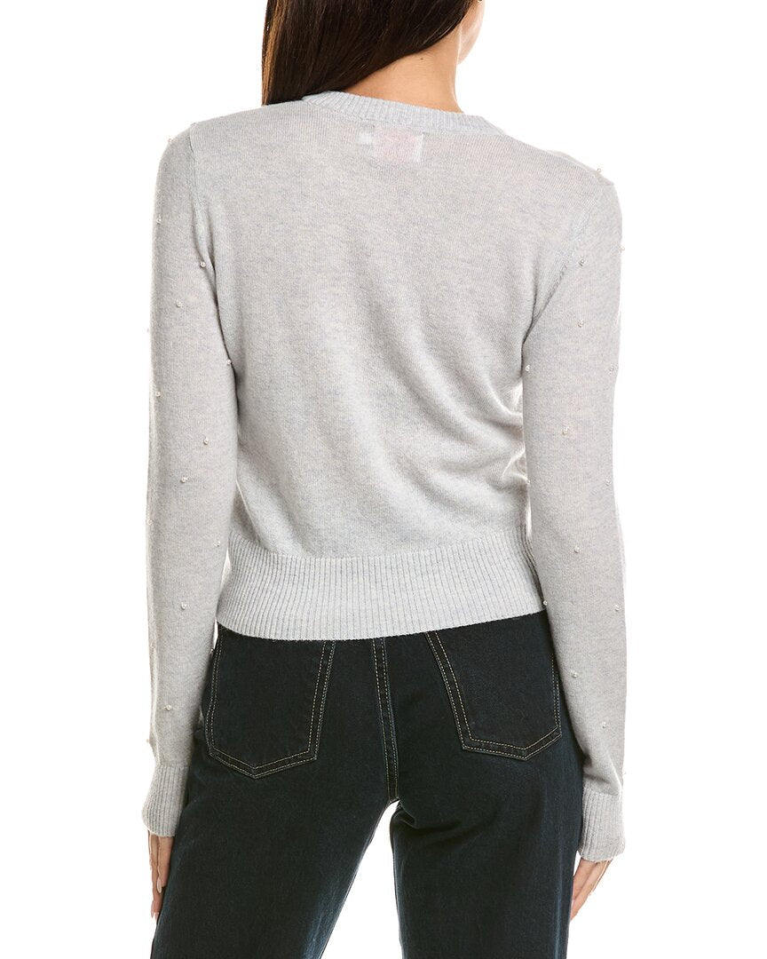 Brodie Cashmere Brodie Cashmere Little Pearl Crewneck Wool & Cashmere-Blend Sweater