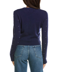 Brodie Cashmere Brodie Cashmere Little Pearl Crewneck Wool & Cashmere-Blend Sweater