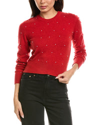 Brodie Cashmere Brodie Cashmere Little Pearl Crewneck Wool & Cashmere-Blend Sweater