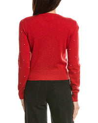 Brodie Cashmere Brodie Cashmere Little Pearl Crewneck Wool & Cashmere-Blend Sweater