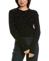 Brodie Cashmere Brodie Cashmere Little Pearl Crewneck Wool & Cashmere-Blend Sweater
