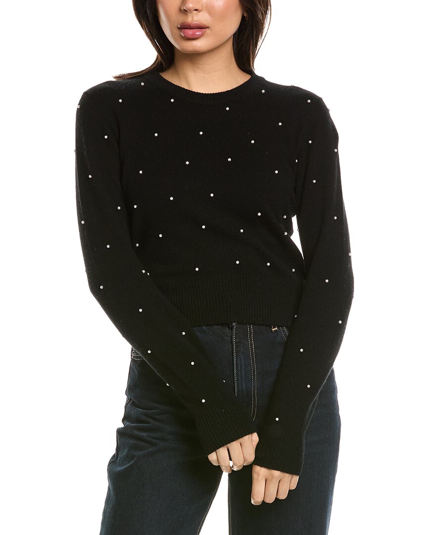 Brodie Cashmere Brodie Cashmere Little Pearl Crewneck Wool & Cashmere-Blend Sweater