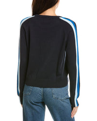 Brodie Cashmere Brodie Cashmere Varsity Crewneck Cashmere-Blend Sweater