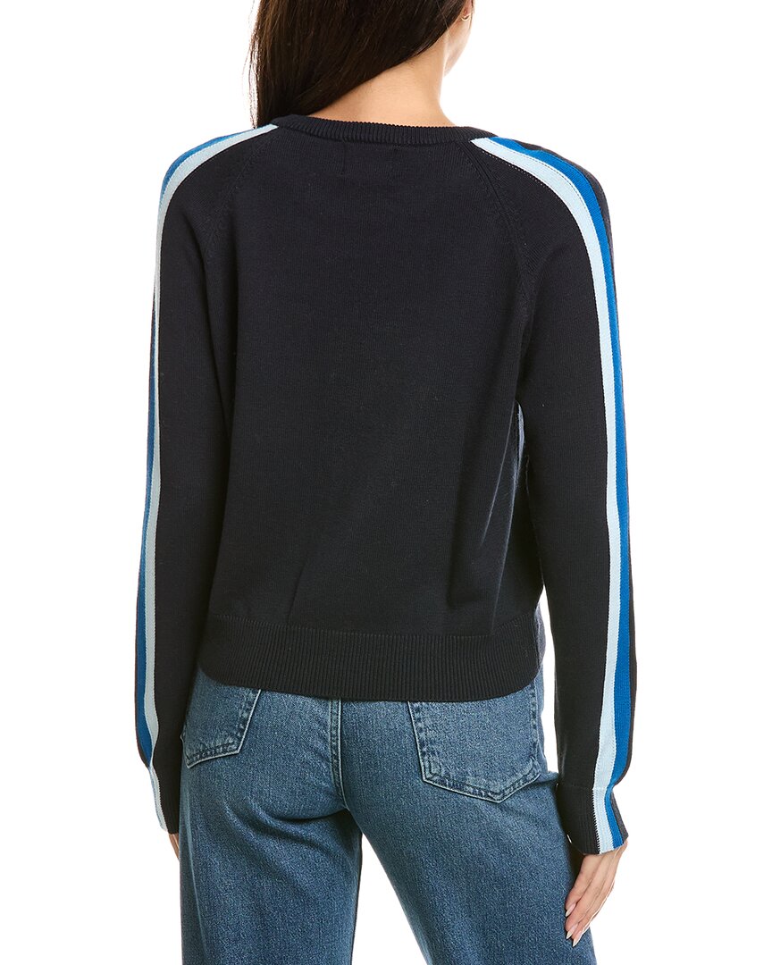 Brodie Cashmere Brodie Cashmere Varsity Crewneck Cashmere-Blend Sweater