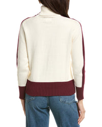 Brodie Cashmere Brodie Cashmere Snowflake Roll Neck Cashmere-Blend Sweater