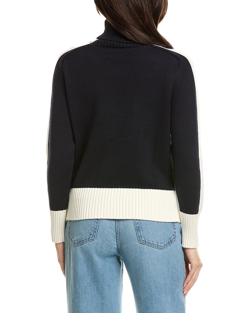 Brodie Cashmere Brodie Cashmere Snowflake Roll Neck Cashmere-Blend Sweater