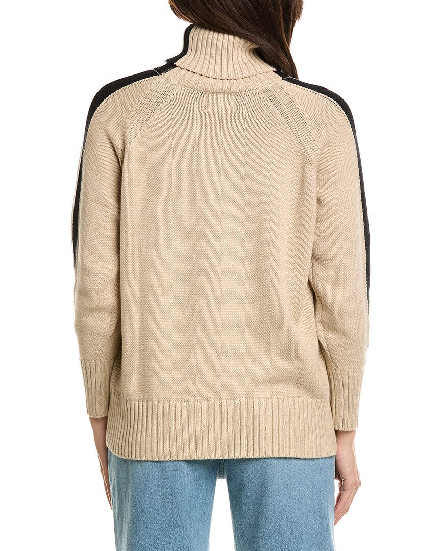 Brodie Cashmere Brodie Cashmere Varsity Roll Neck Cashmere-Blend Sweater