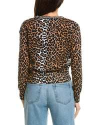 Brodie Cashmere Brodie Cashmere Leopard Cashmere-Blend Cardigan