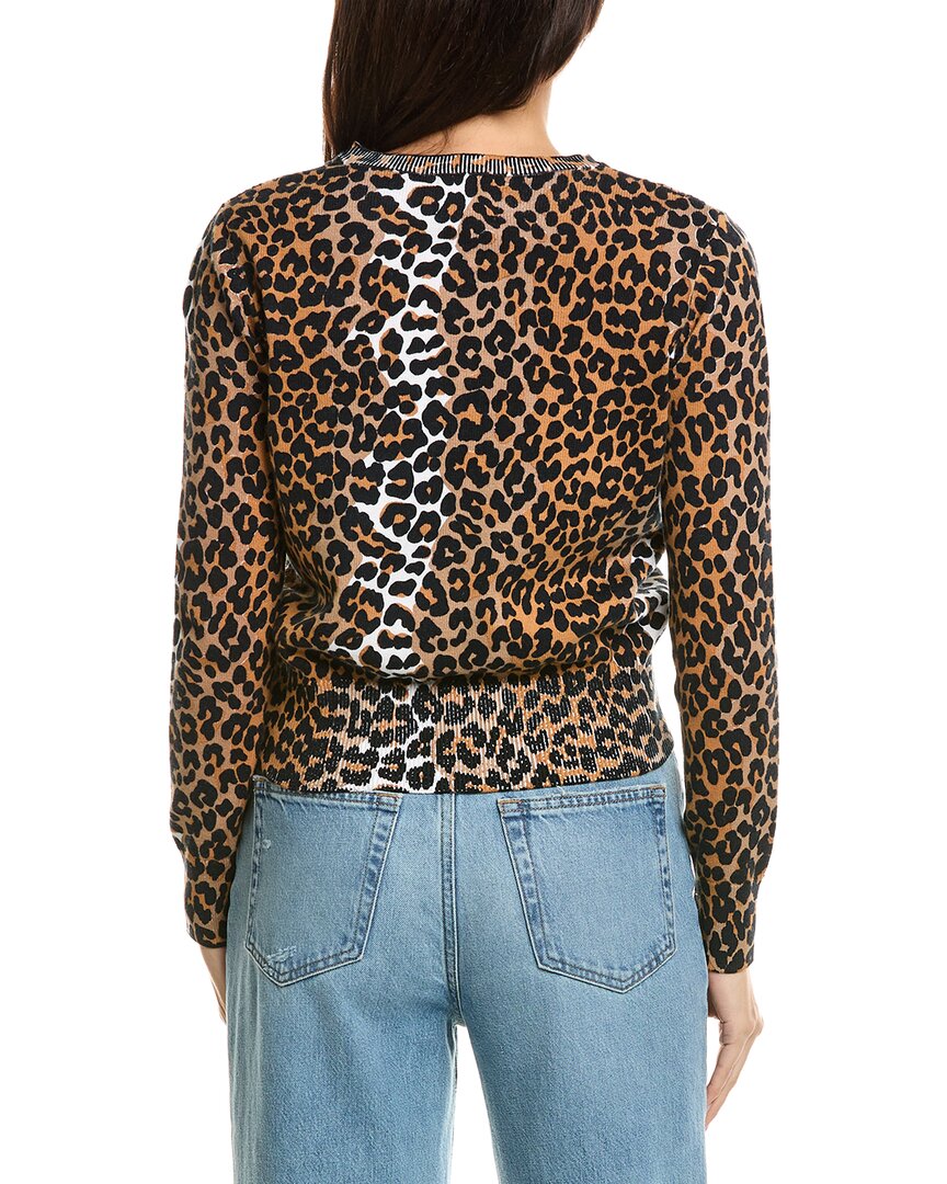 Brodie Cashmere Brodie Cashmere Leopard Cashmere-Blend Cardigan