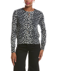 Brodie Cashmere Brodie Cashmere Leopard Cashmere-Blend Cardigan