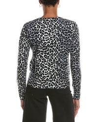 Brodie Cashmere Brodie Cashmere Leopard Cashmere-Blend Cardigan