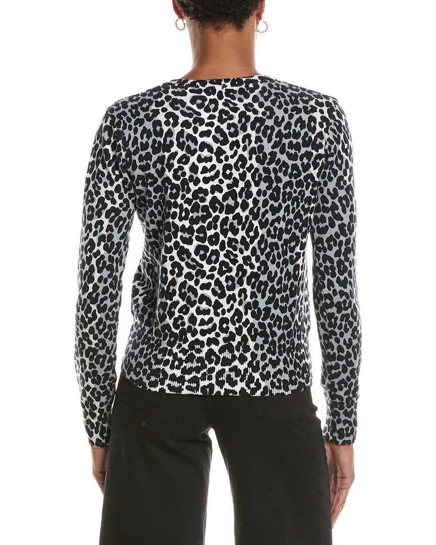 Brodie Cashmere Brodie Cashmere Leopard Cashmere-Blend Cardigan