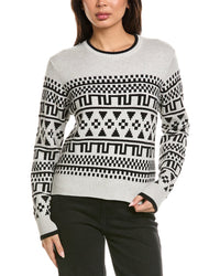 Brodie Cashmere Brodie Cashmere Fairisle Cashmere-Blend Sweater