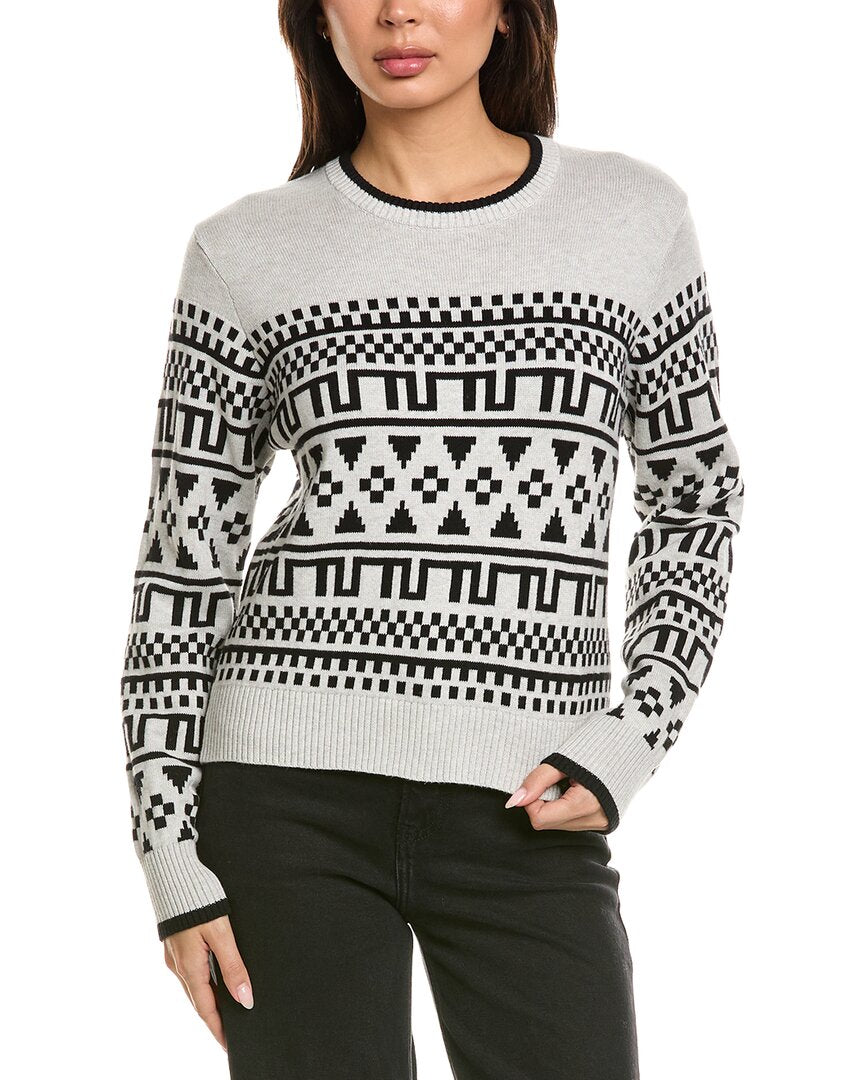 Brodie Cashmere Brodie Cashmere Fairisle Cashmere-Blend Sweater