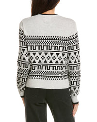 Brodie Cashmere Brodie Cashmere Fairisle Cashmere-Blend Sweater