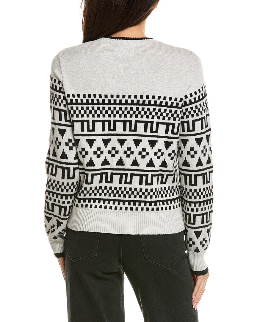 Brodie Cashmere Brodie Cashmere Fairisle Cashmere-Blend Sweater