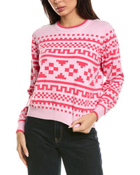 Brodie Cashmere Brodie Cashmere Fairisle Cashmere-Blend Sweater