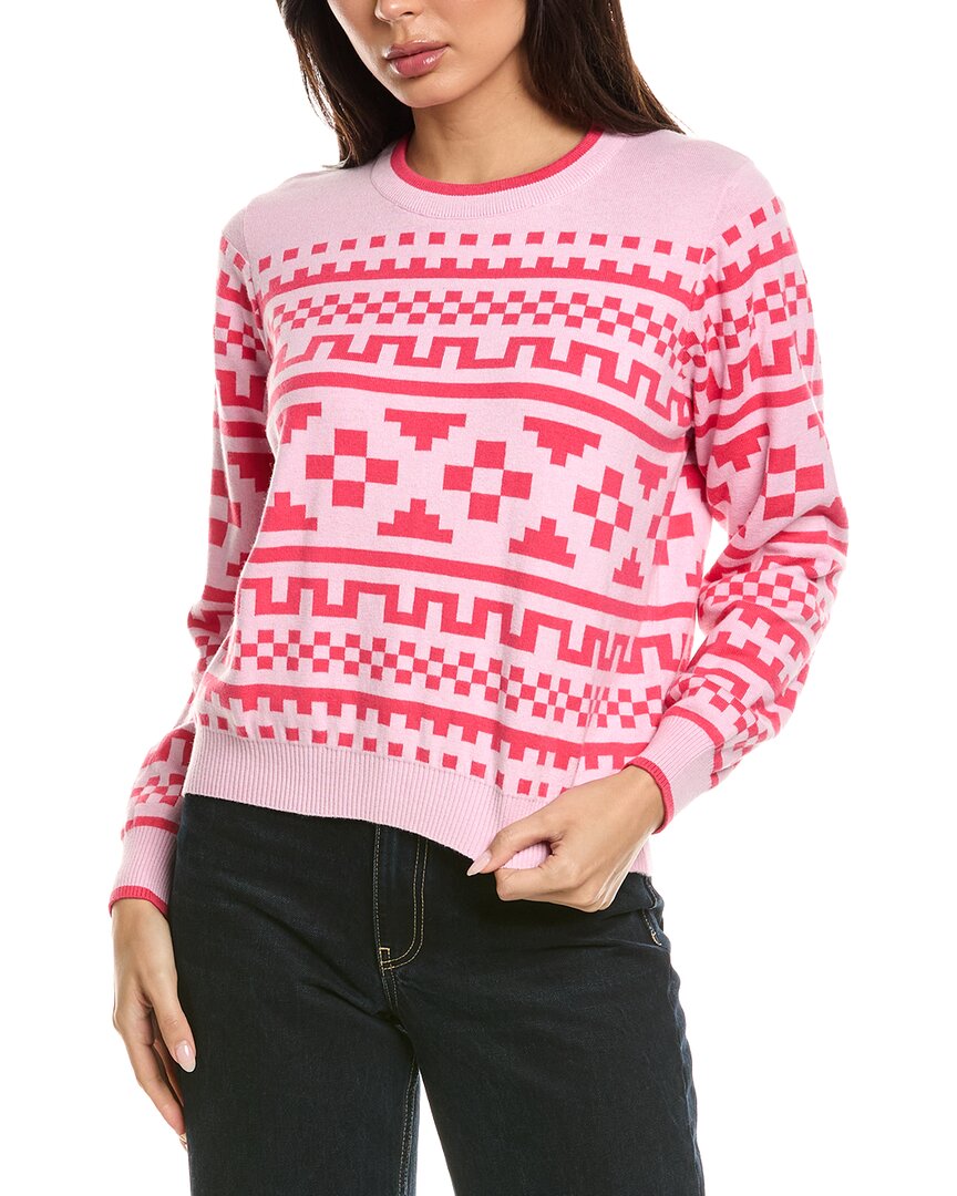 Brodie Cashmere Brodie Cashmere Fairisle Cashmere-Blend Sweater