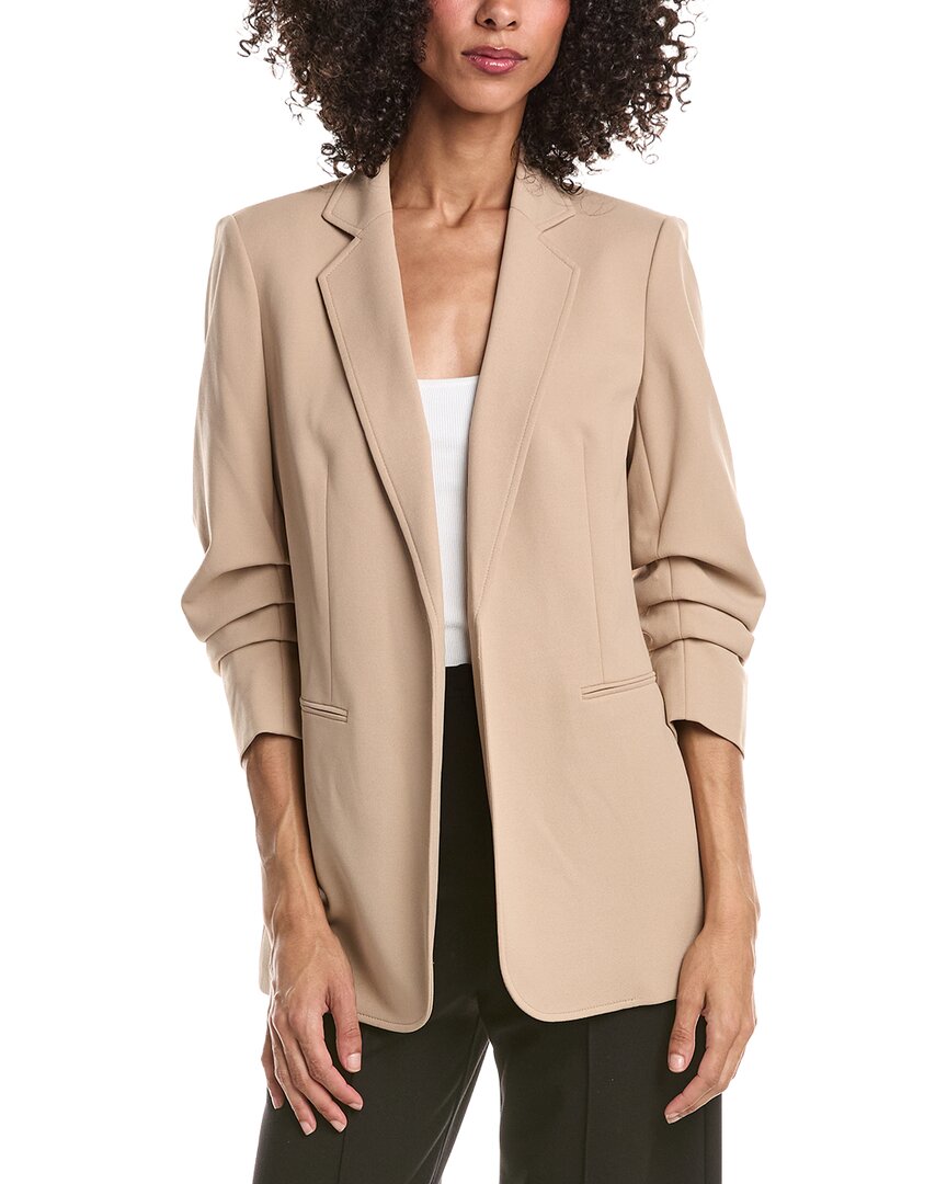 Anne Klein Anne Klein Scrunch Sleeve Open Jacket
