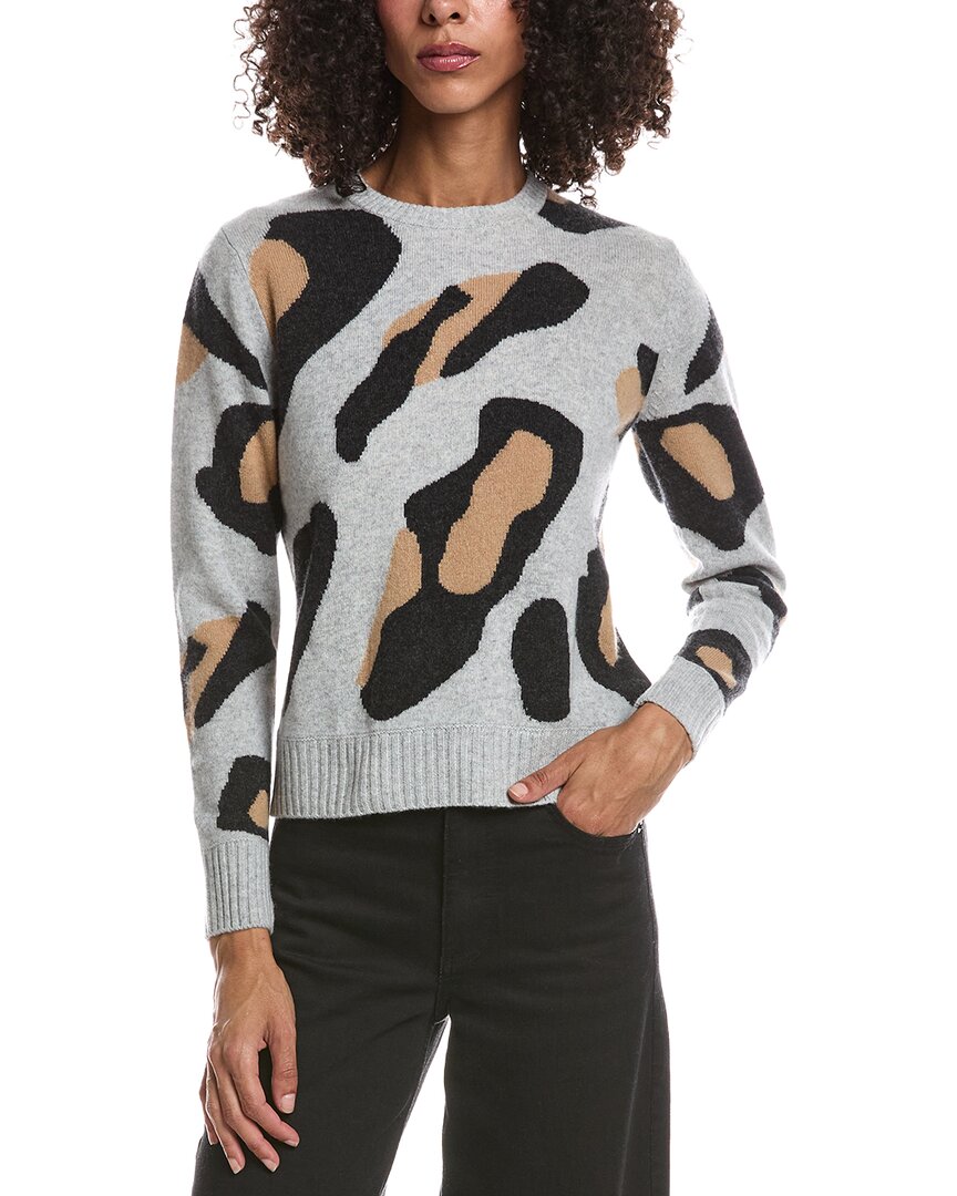 Brodie Cashmere Brodie Cashmere Abstract Leopard Cashmere Sweater