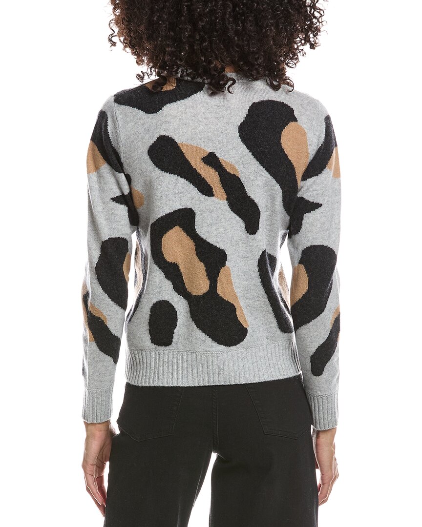 Brodie Cashmere Brodie Cashmere Abstract Leopard Cashmere Sweater