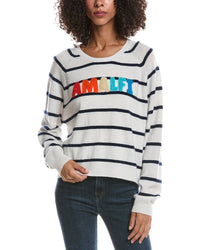 Brodie Cashmere Brodie Cashmere Amalfi Striped Crewneck Cashmere Sweater
