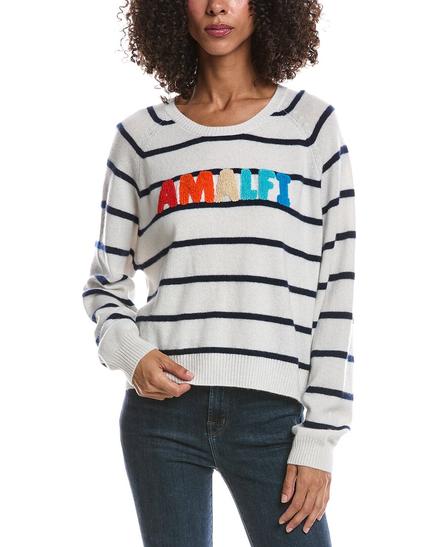 Brodie Cashmere Brodie Cashmere Amalfi Striped Crewneck Cashmere Sweater