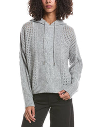 Brodie Cashmere Brodie Cashmere Amara Cable Cashmere Hoodie