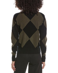 Brodie Cashmere Brodie Cashmere Avery Argyle Crewneck Cashmere Sweater