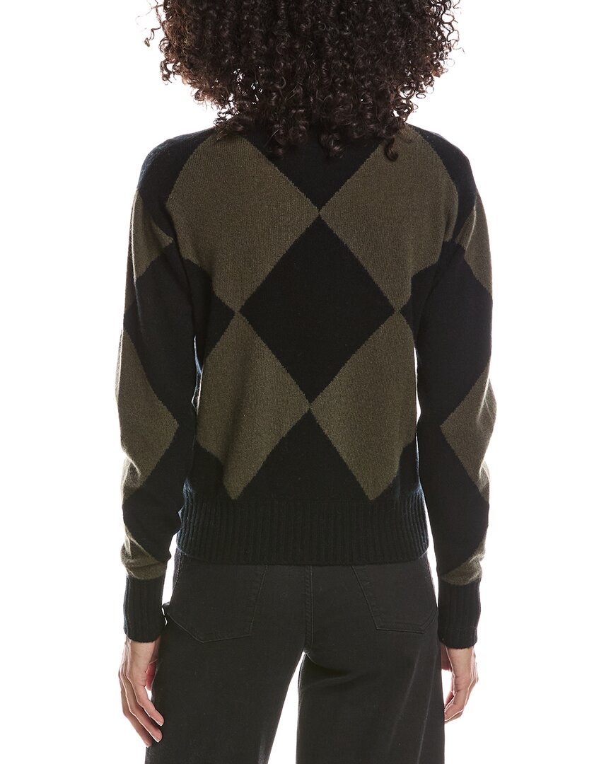 Brodie Cashmere Brodie Cashmere Avery Argyle Crewneck Cashmere Sweater