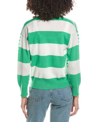 Brodie Cashmere Brodie Cashmere Beach Stripe Cashmere Cardigan