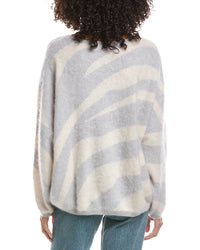 Brodie Cashmere Brodie Cashmere Brushed Zebra Crewneck Cashmere Sweater