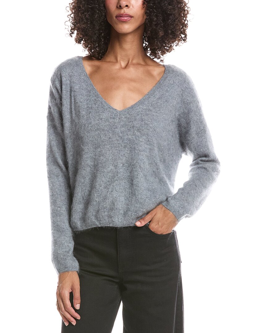 Brodie Cashmere Brodie Cashmere Brushed Rosa Reversible Cashmere Sweater