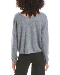 Brodie Cashmere Brodie Cashmere Brushed Rosa Reversible Cashmere Sweater