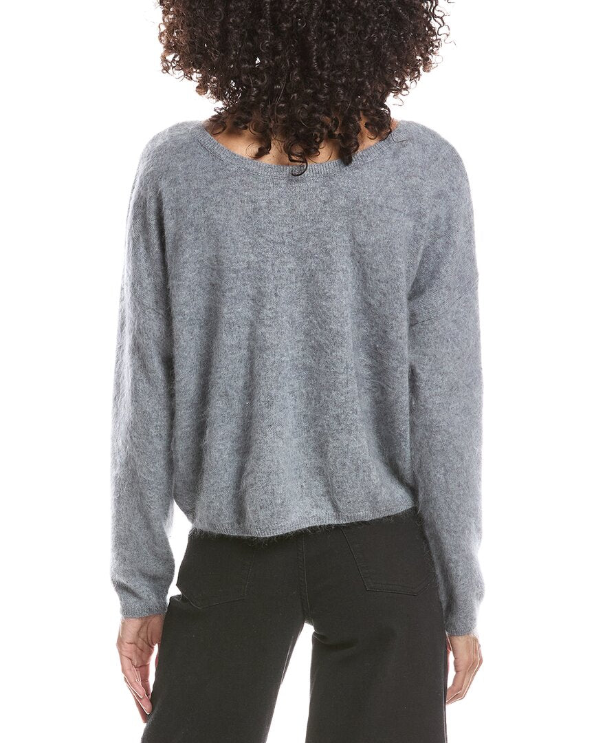Brodie Cashmere Brodie Cashmere Brushed Rosa Reversible Cashmere Sweater
