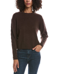 Brodie Cashmere Brodie Cashmere Cable Sleeve Crewneck Cashmere Sweater